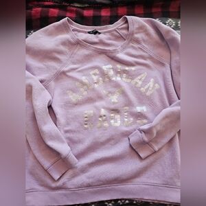 American Eagle Outfitters Lavender Crew Neck Sweater